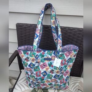 NWT Vera Bradley  tote Miller bag in Cuban Stamps